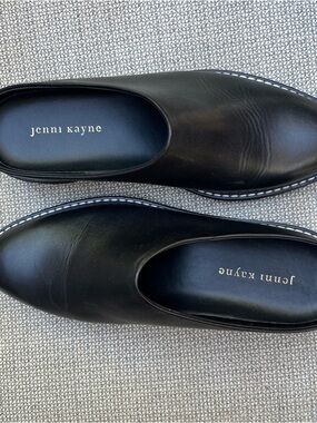 Jenni Kayne Womens Leather Slip-On Shoes Lug Loafers